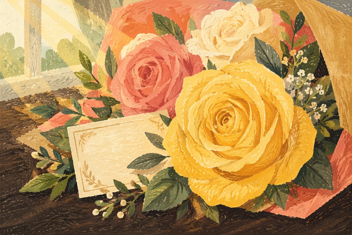 Mother’s Day Yellow Rose Bouquet Gift Card