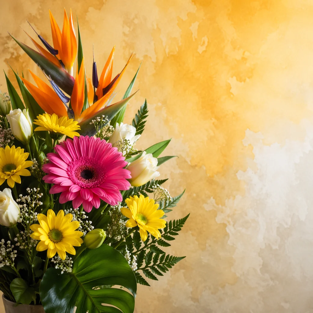 Mother’s Day Floral Bouquet Card Layout