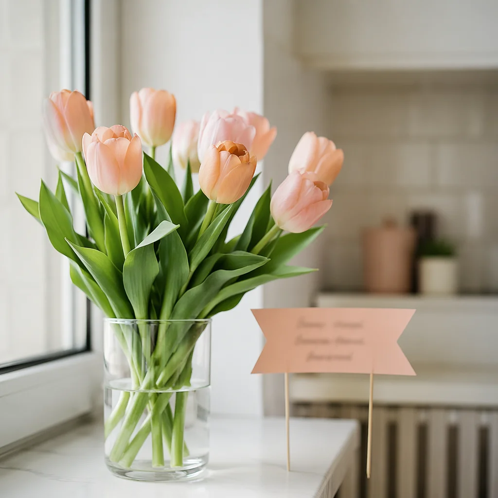 Mother’s Day Tulip Gift Card Bouquet