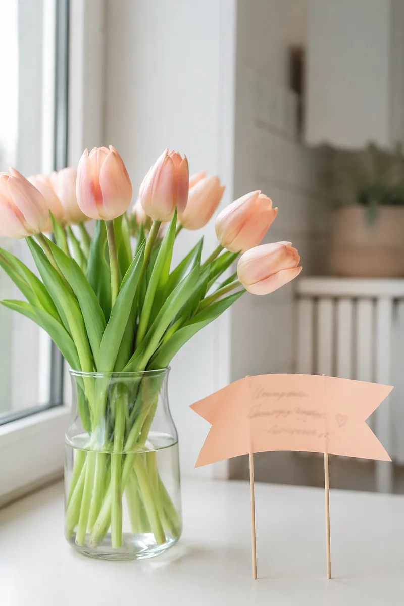 Mother’s Day Tulip Gift Card Arrangement