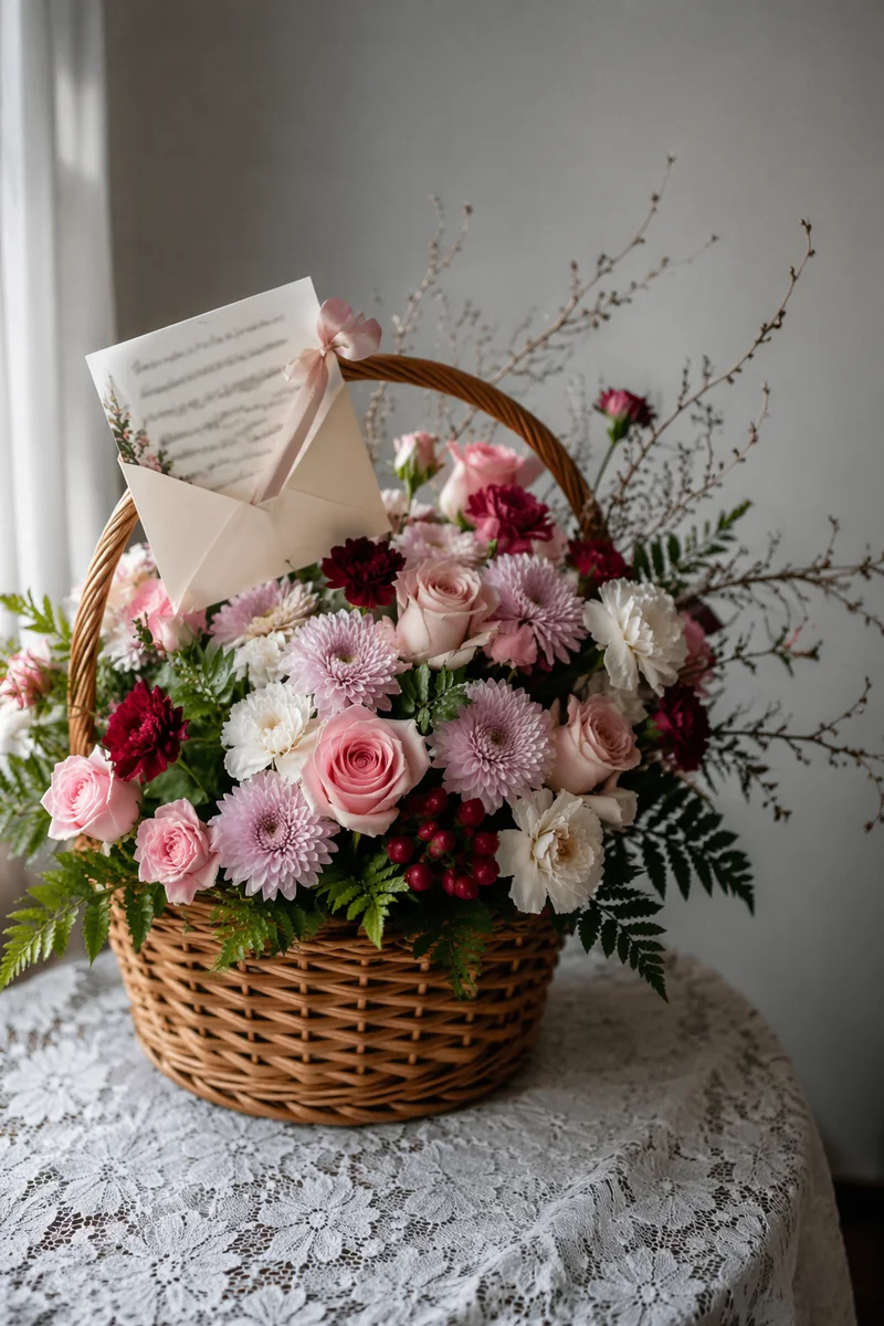 Mother’s Day Floral Gift Basket