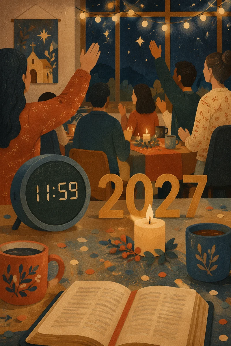 Hopeful 2027 New Year Countdown Fellowship