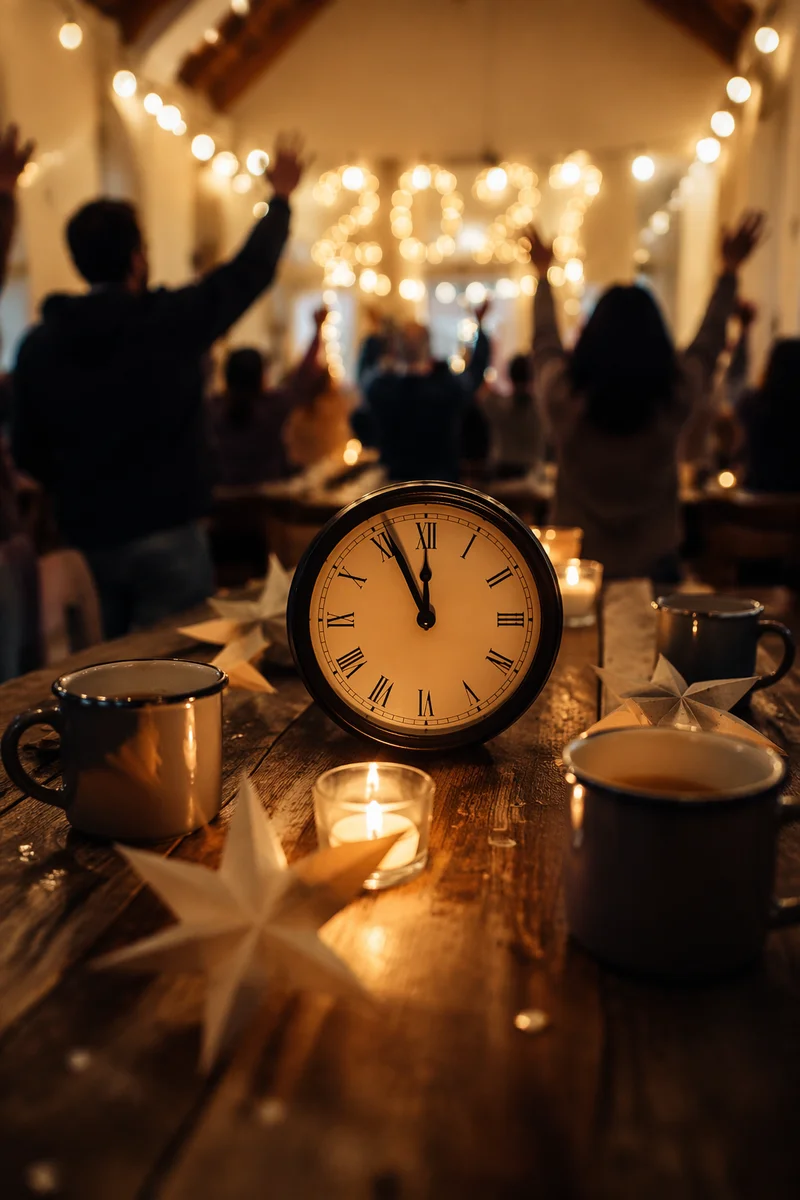 New Year 2027 Church Countdown Table