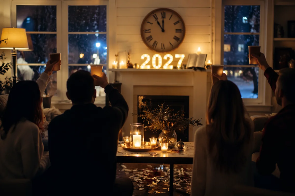 Hopeful 2027 New Year Countdown at Home