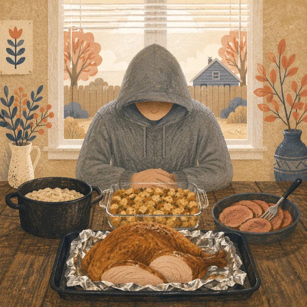 Humble Thanksgiving Dinner at Rustic Family Table