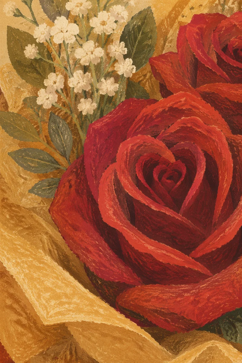 Romantic Crimson Roses for Valentine’s Day