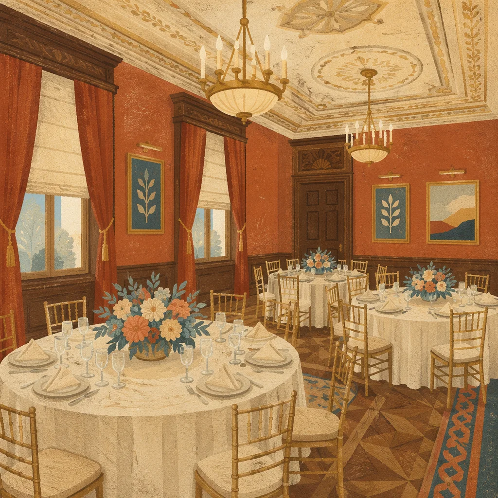 Elegant Fellowship Dining Room with Banquet Chairs