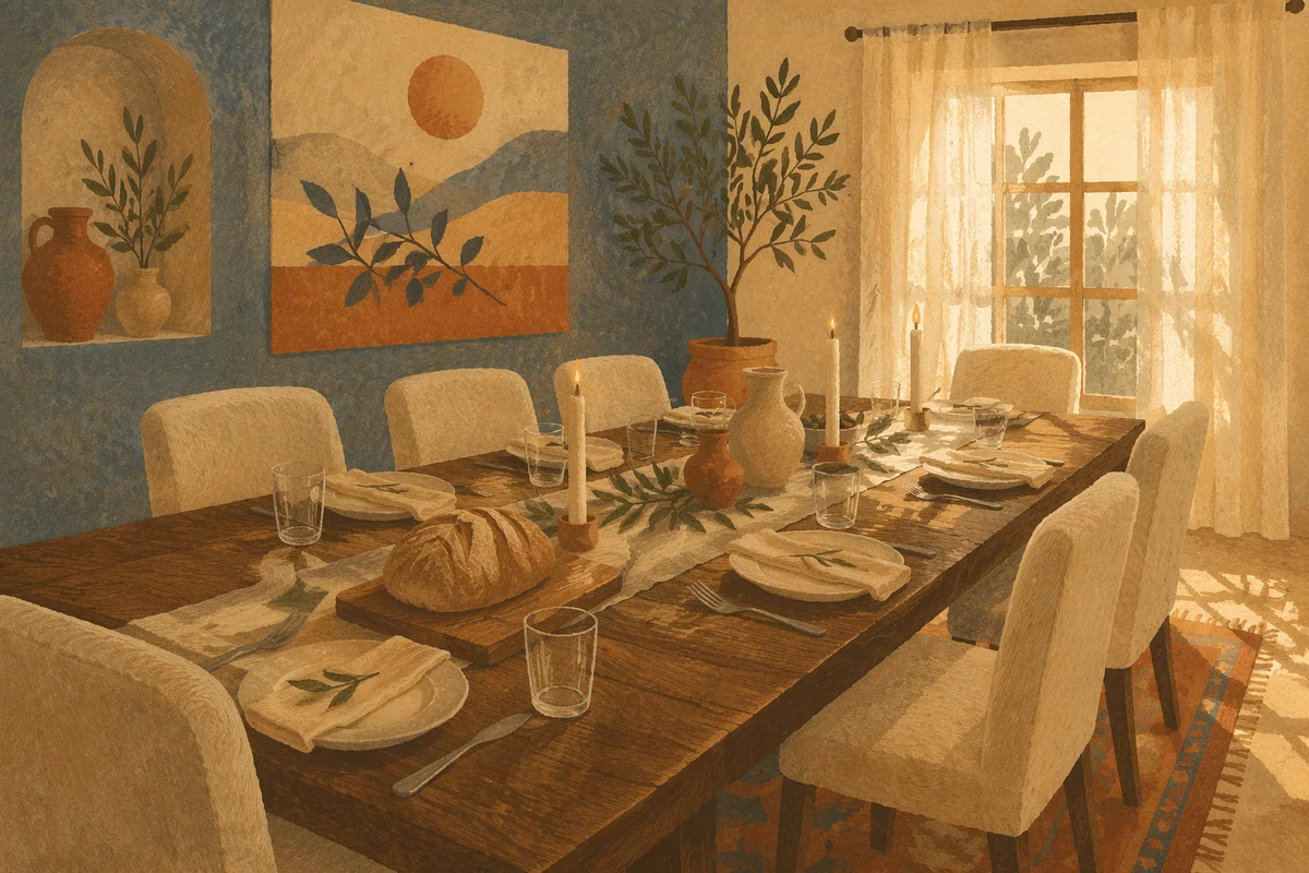 Elegant Christian Hospitality Dining Room Table