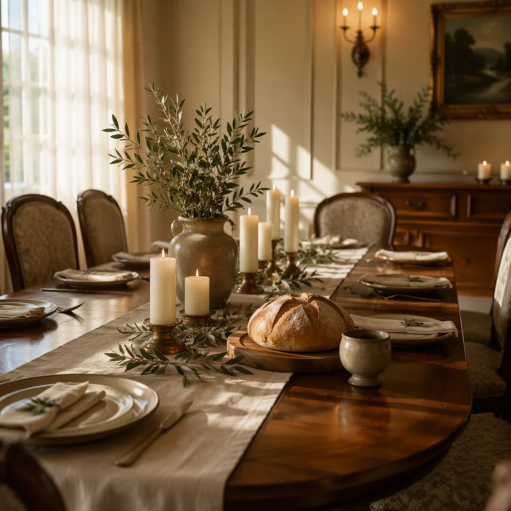 Elegant Christian Fellowship Dining Room Table