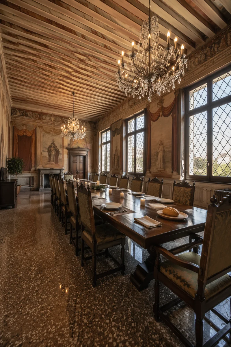 Elegant Old World Dining Room for Fellowship