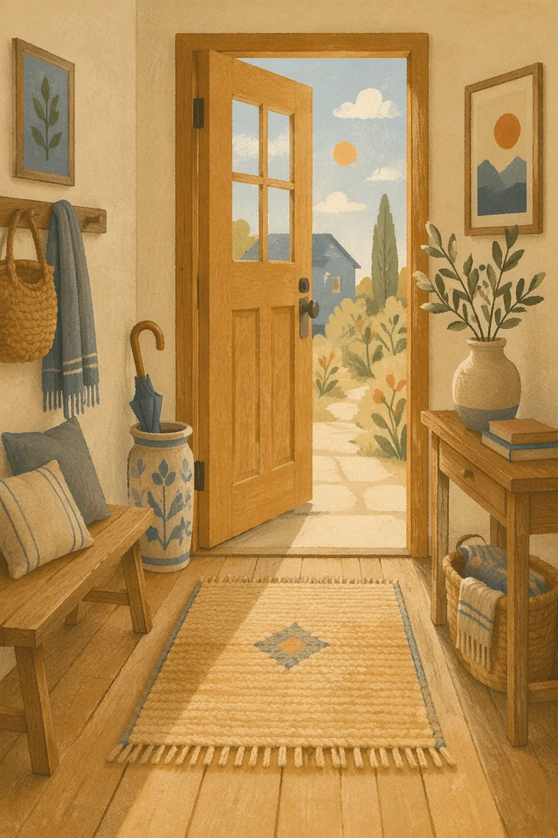 Welcoming Front Door House Entrance Interior