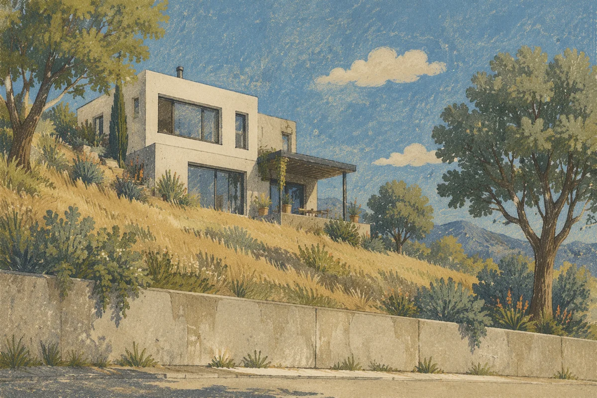 Modern Hillside Home in Golden Meadow