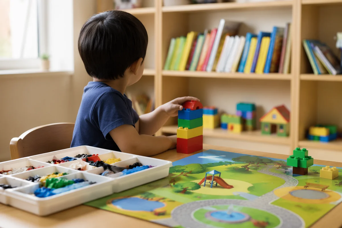 Cheerful Kids Playroom with Organized Toys