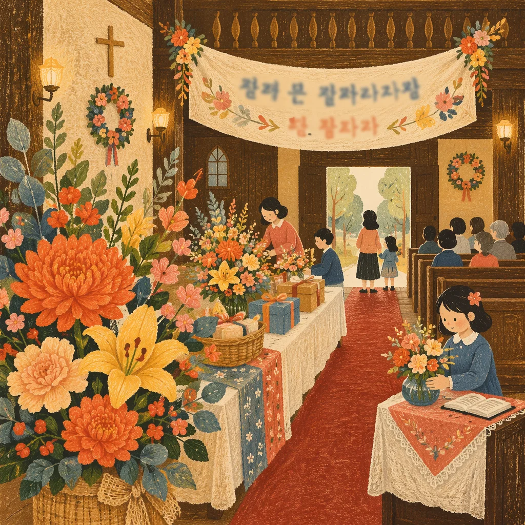 Korean Church Anniversary Floral Celebration Hall