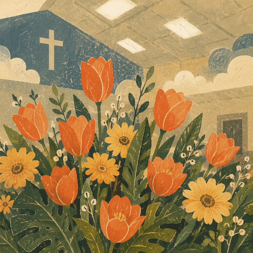 Korean Church Anniversary Floral Decorations