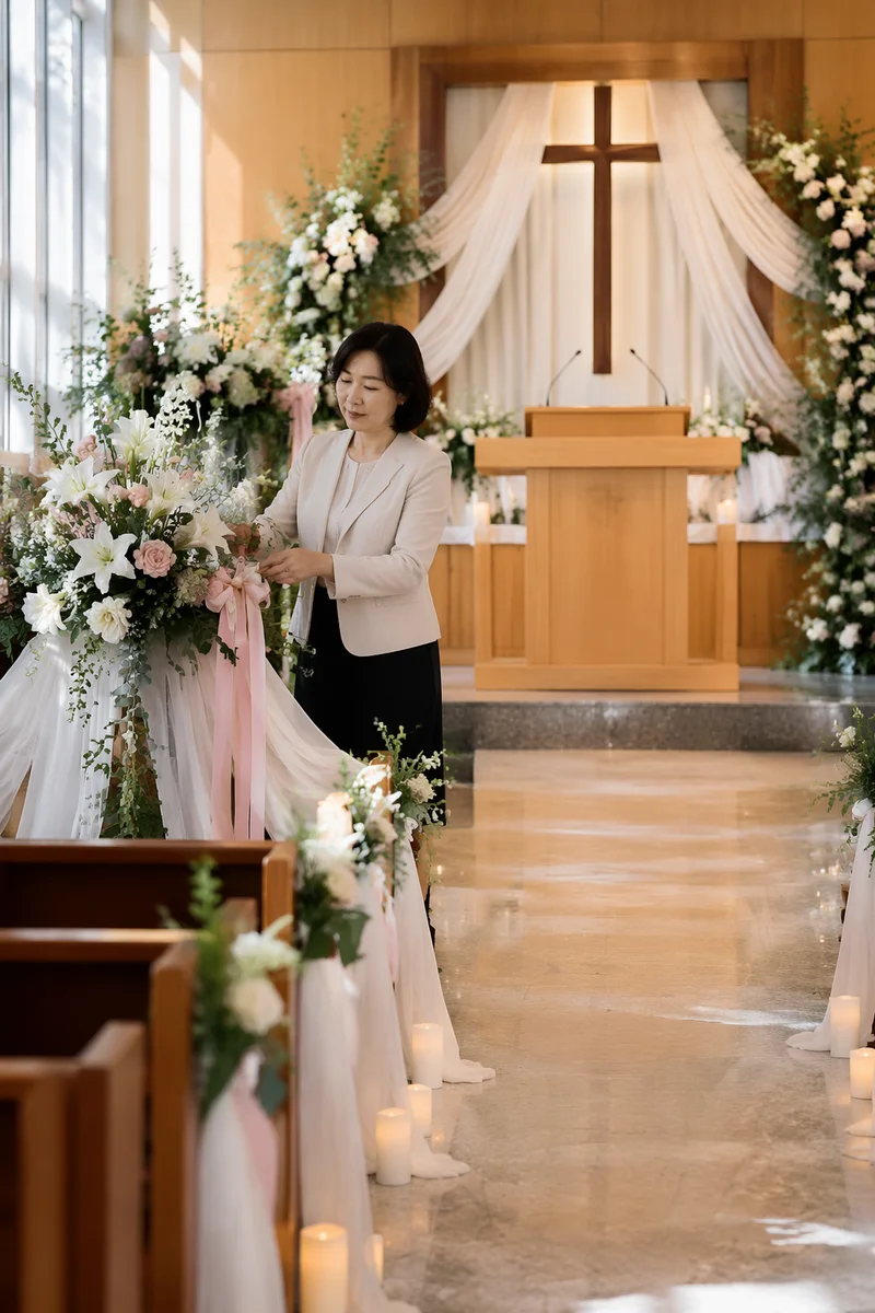 Church Anniversary Floral Altar Decoration