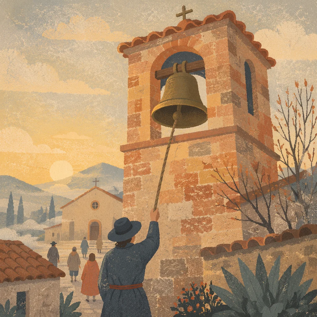 Korean Church Bell Tower Morning Call