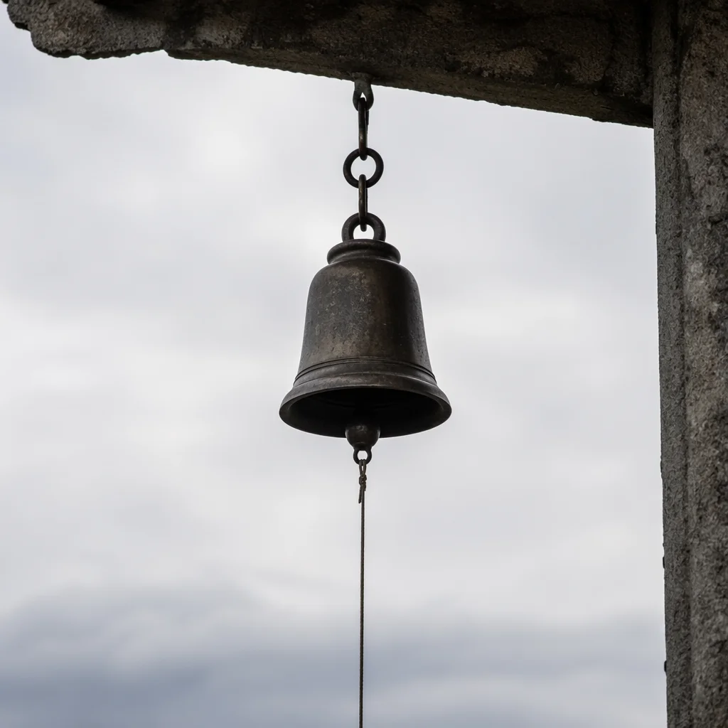 Morning Church Bell Under Korean Tower