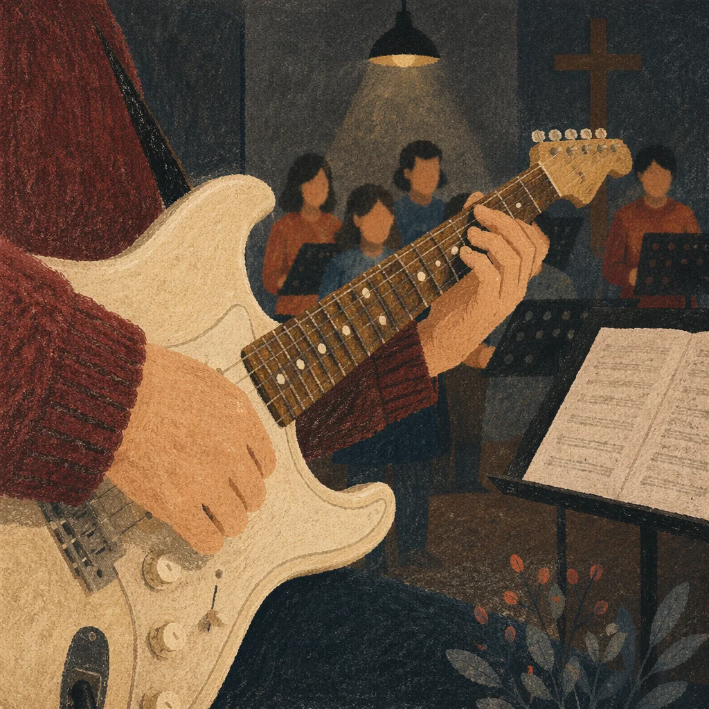 Korean Church Choir Guitar Rehearsal