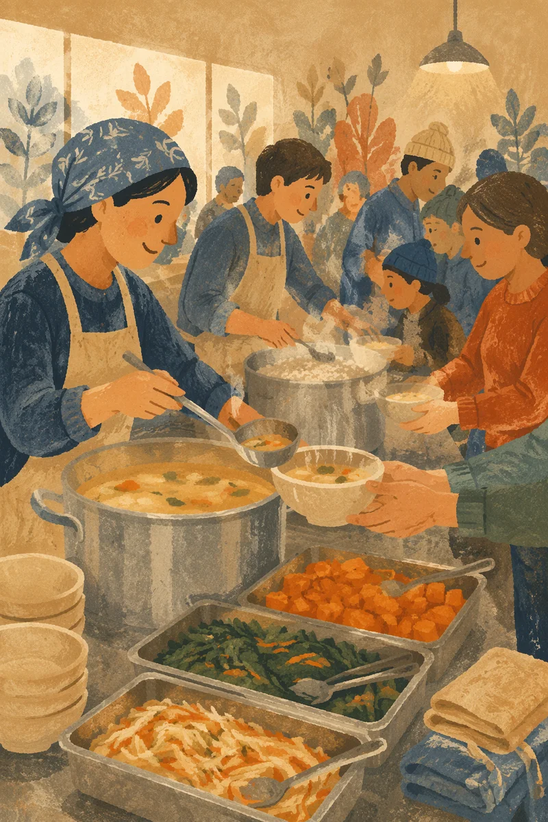 Korean Church Kitchen Fellowship Meal Service