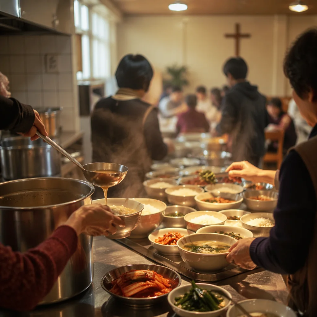 Korean Church Kitchen Fellowship Meal Service