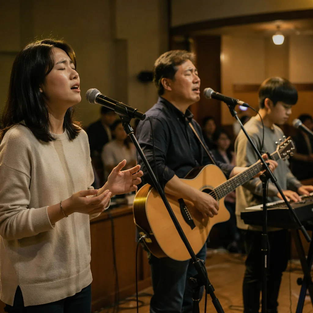 Korean Church Praise Team Rehearsal
