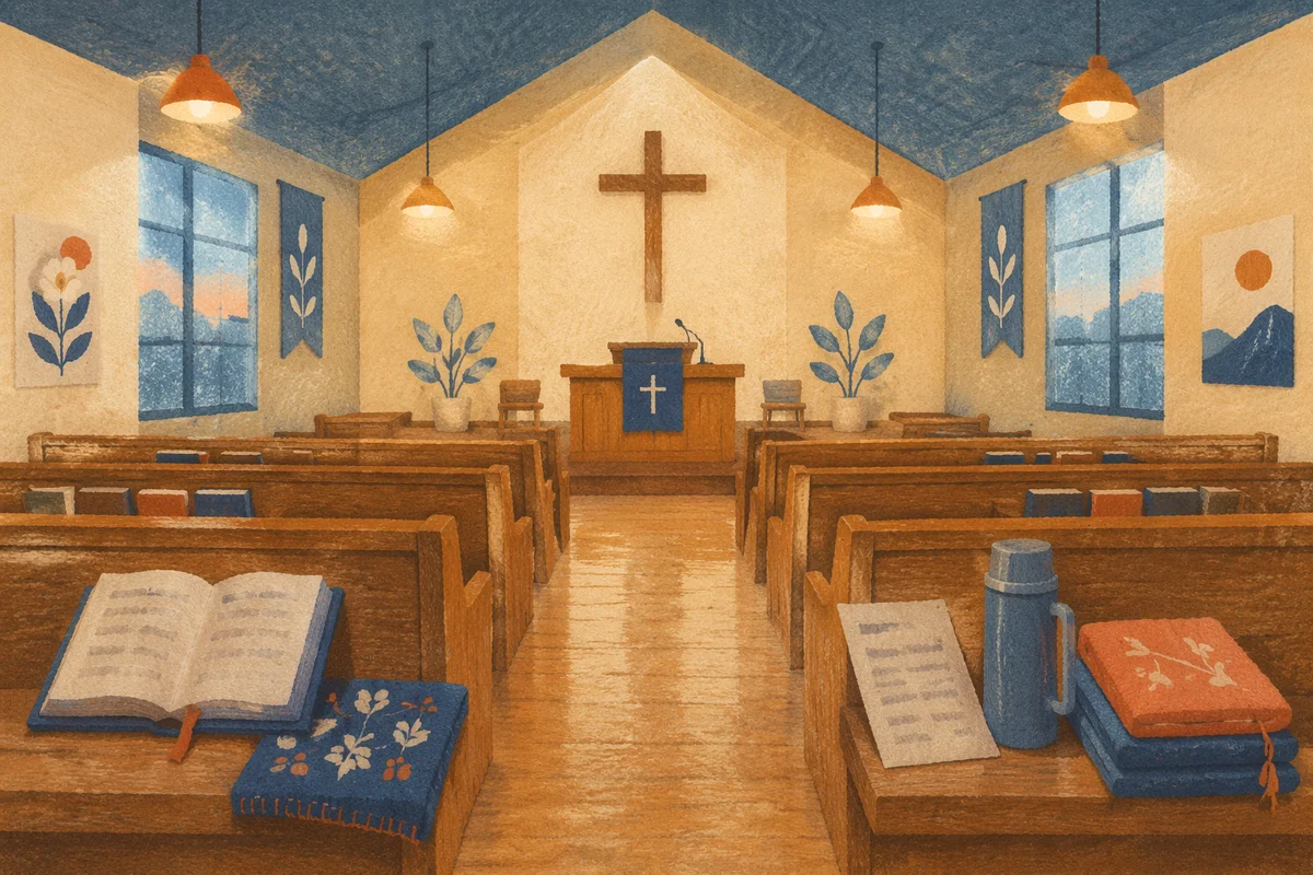 Quiet Dawn Prayer Church Interior