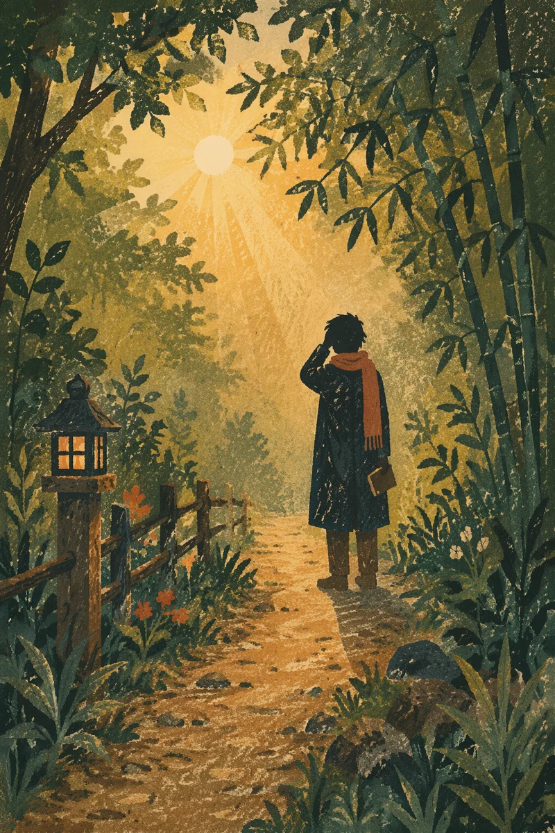 Early Morning Prayer Walk Through Woodland