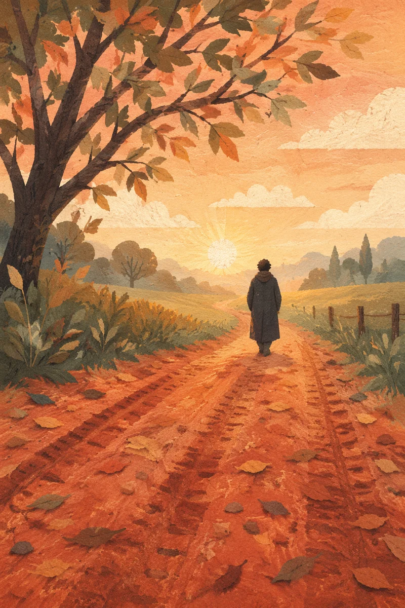 Early Morning Prayer Walk on Country Path