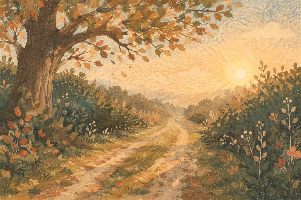 Peaceful Morning Prayer Path in Nature