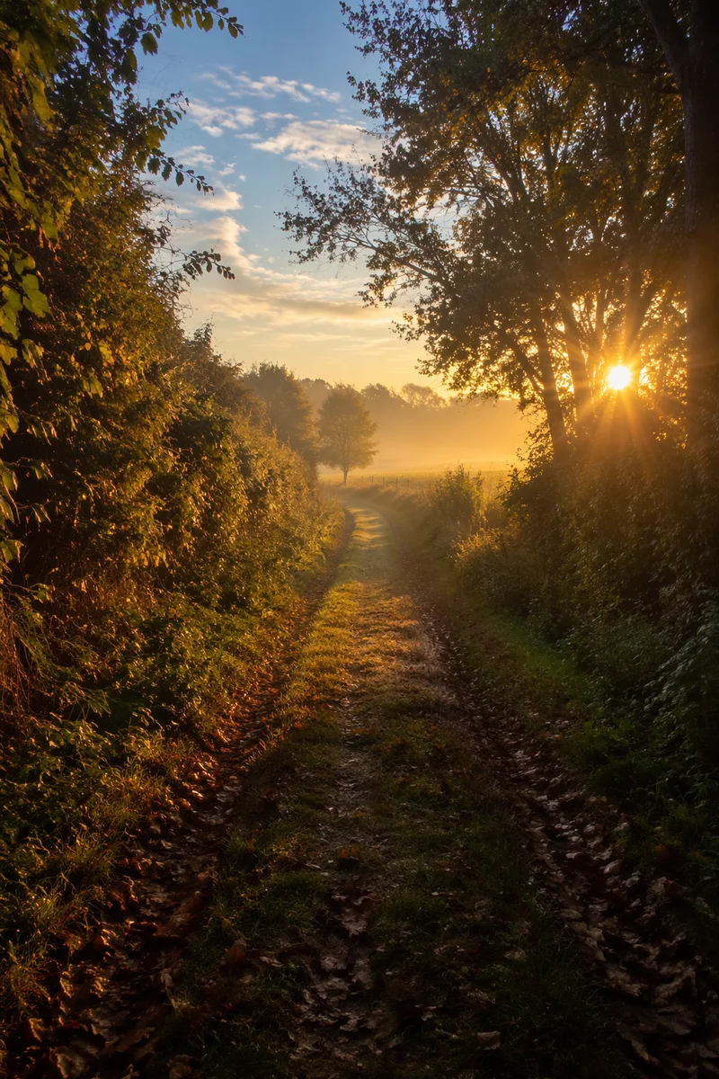 Early Morning Prayer Walk Forest Path