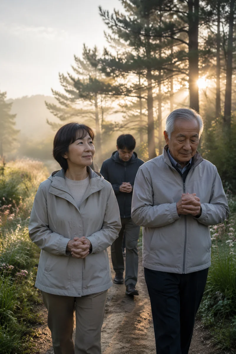 Korean Church Prayer Walk at Sunrise