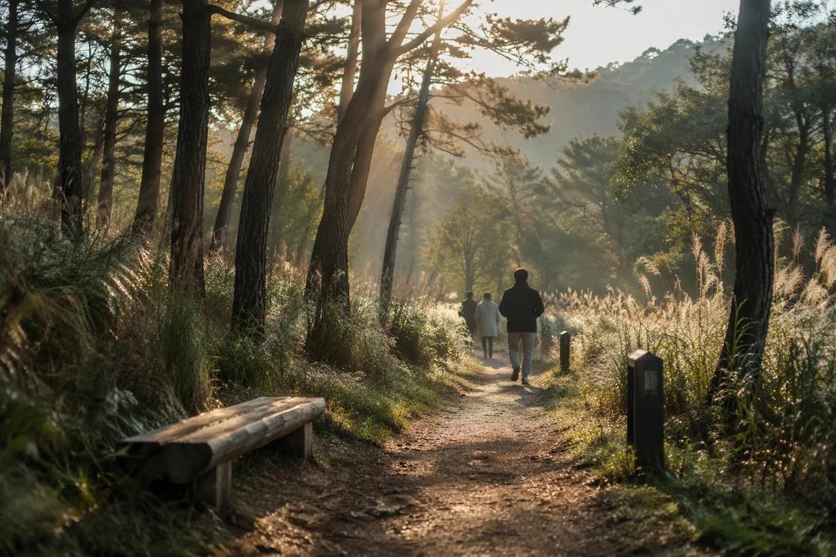Early Morning Prayer Walk Forest Path