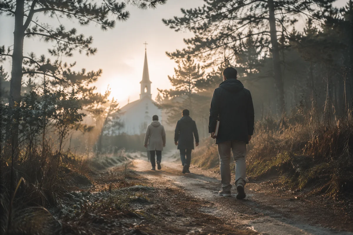 Early Morning Prayer Walk Near Chapel