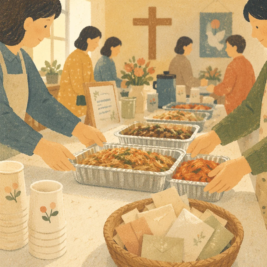 Korean Church Mission Fundraiser Table