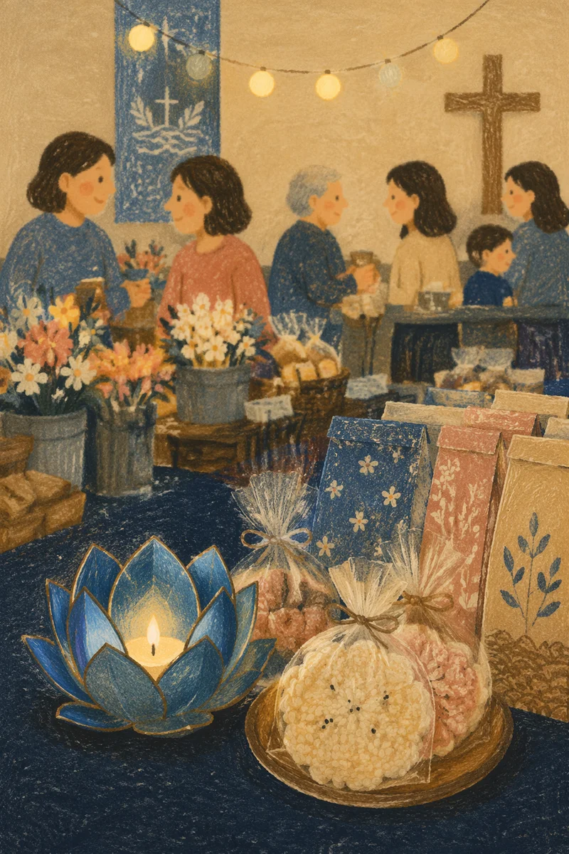 Korean Church Mission Fundraiser Gift Table