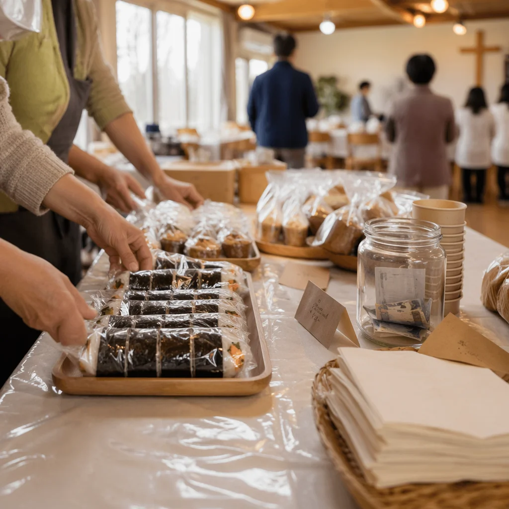 Korean Church Mission Fundraiser Table