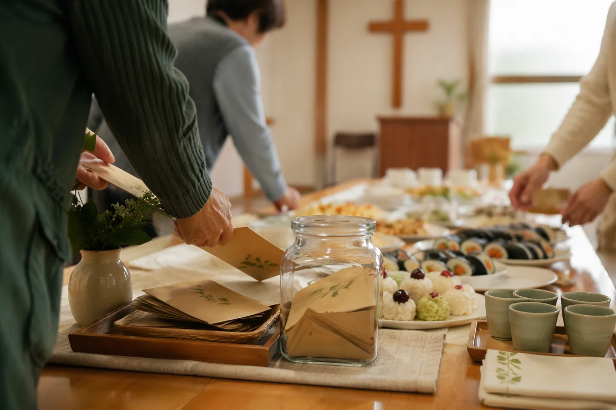 Korean Church Mission Fundraiser Table