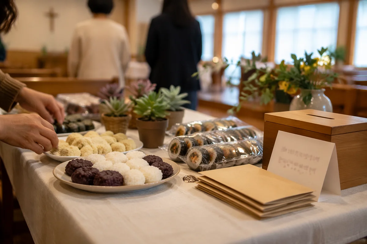 Korean Church Mission Fundraiser Table