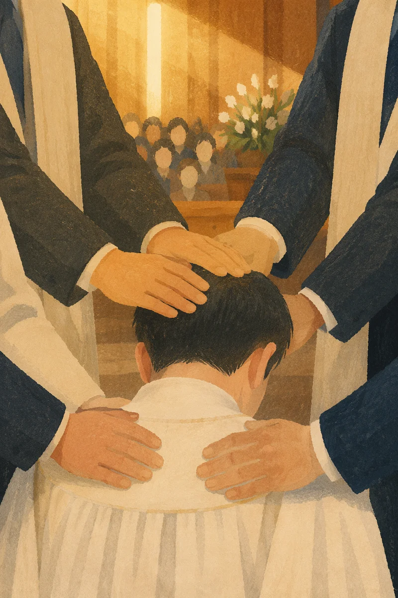 Korean Church Ordination Prayer Blessing