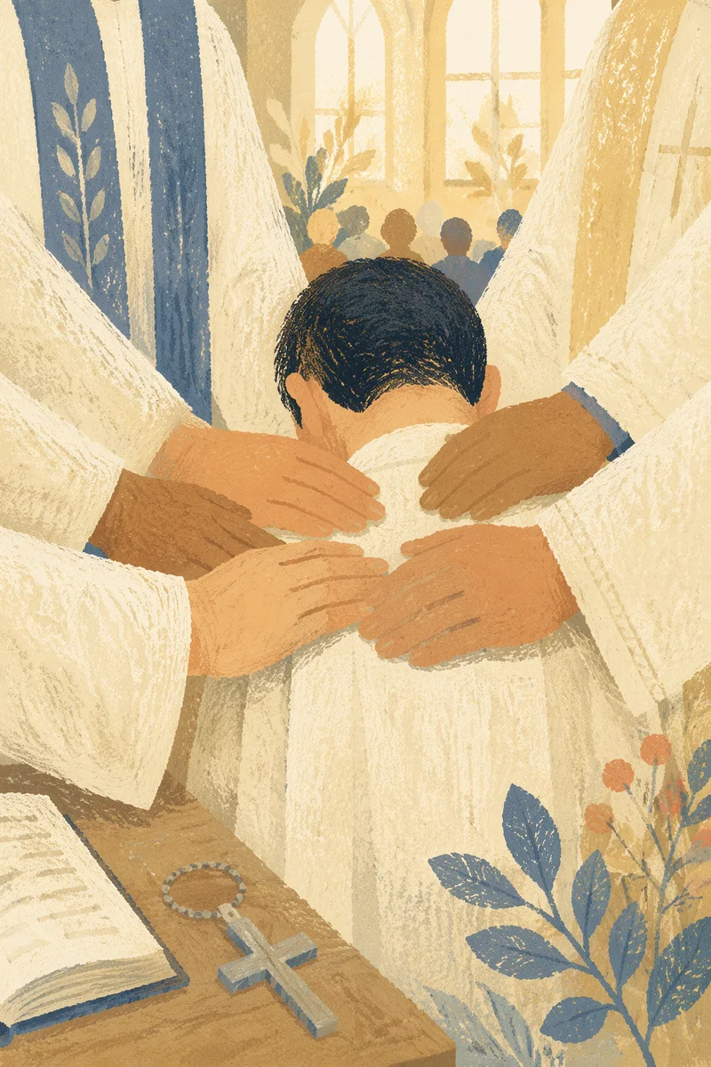 Korean Church Ordination Laying on Hands
