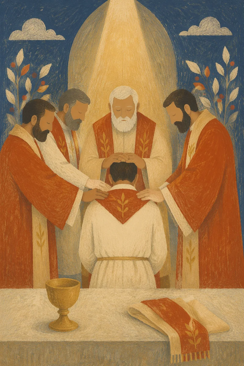 Korean Church Ordination Laying on Hands