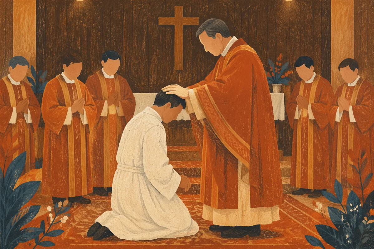 Korean Church Ordination Prayer with Laying Hands