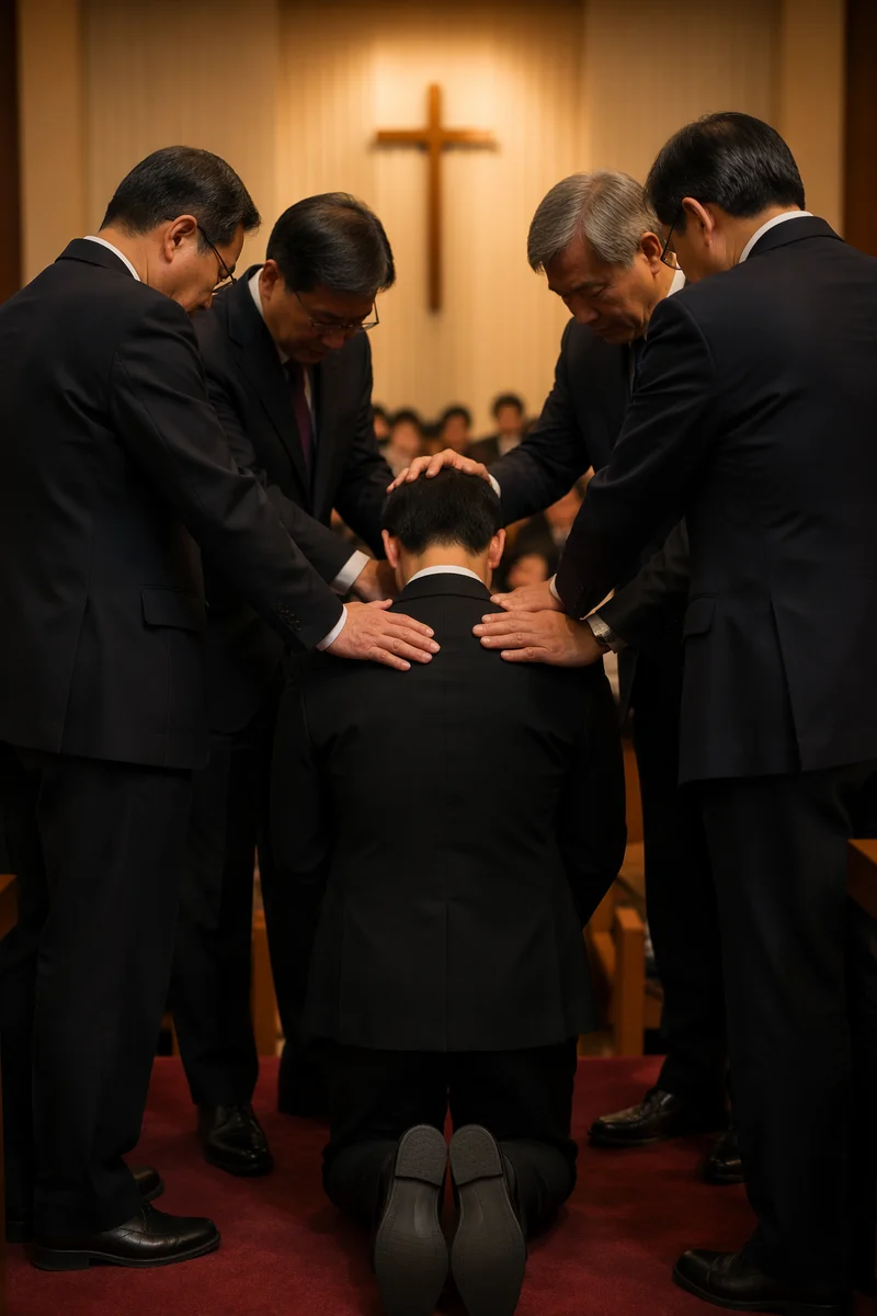Korean Church Ordination Prayer With Laying Hands