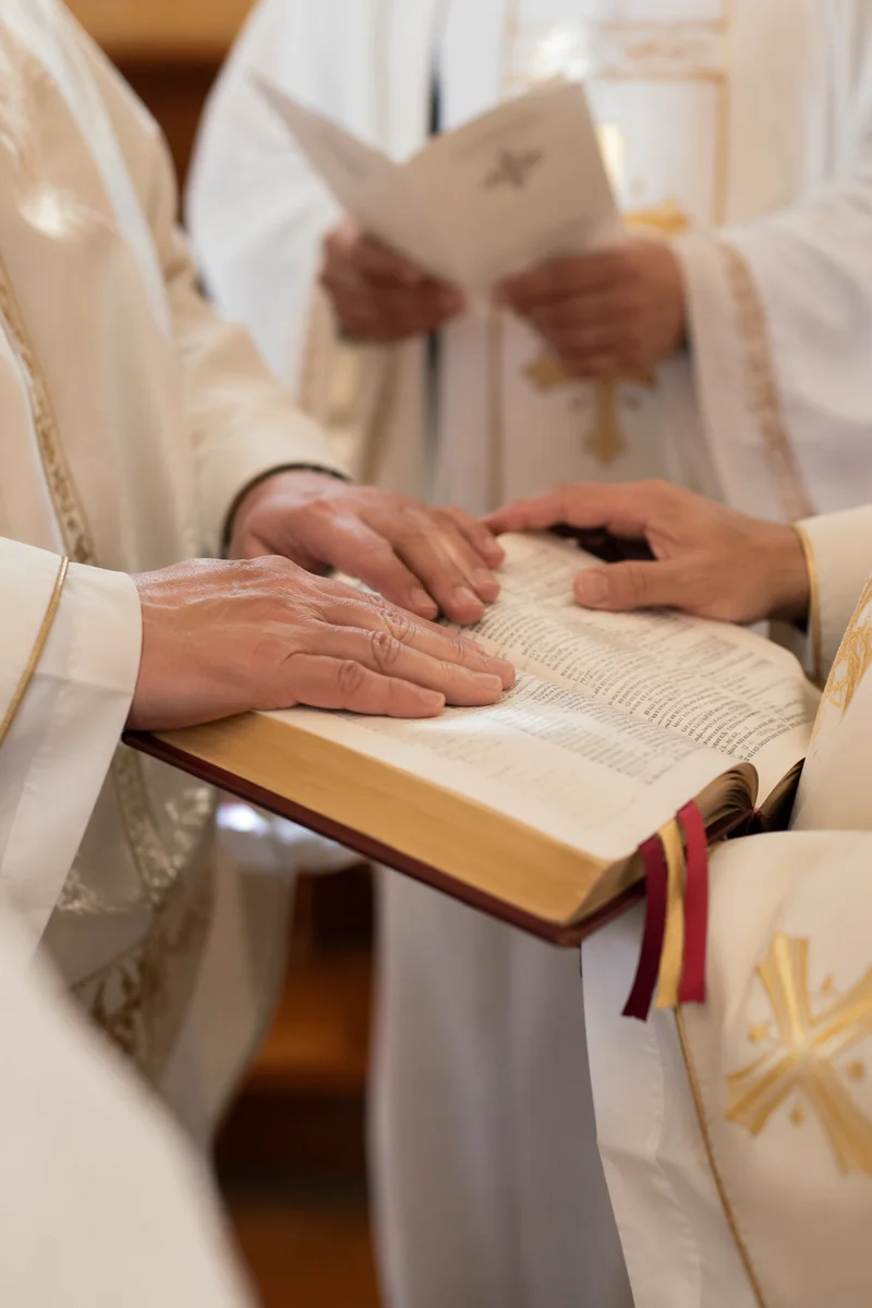 Korean Church Ordination Prayer Laying Hands