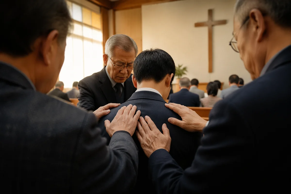 Korean Church Ordination Prayer with Laying Hands