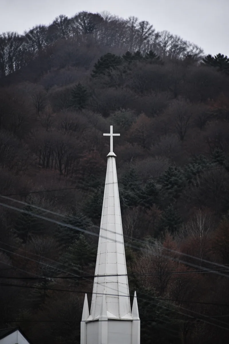 Korean Prayer Mountain Church Steeple Cross