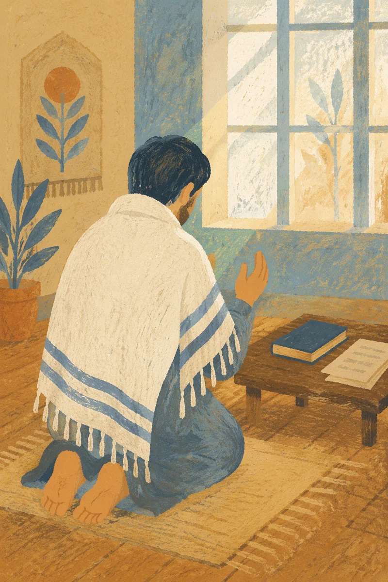 Tallit Prayer in Korean Church Dawn