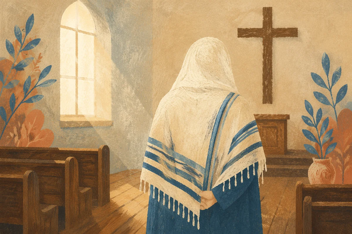 Dawn Prayer Tallit in Korean Church