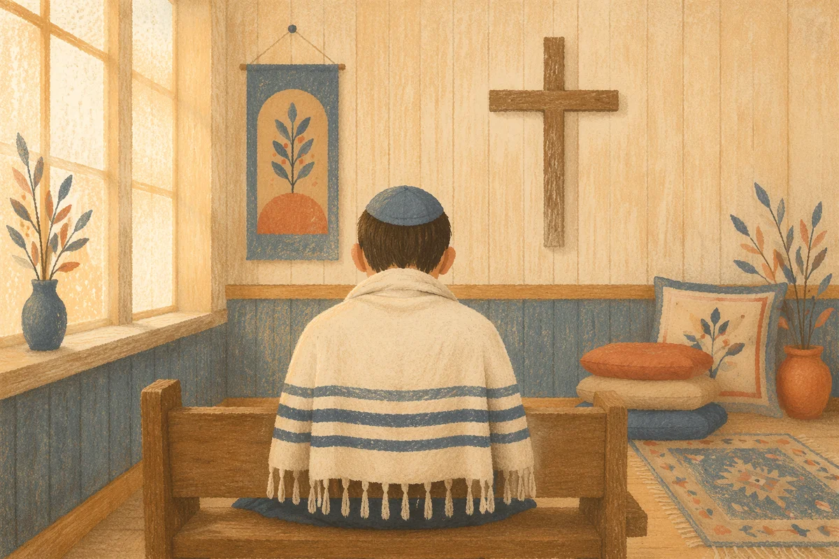 Tallit Prayer in Korean Church Dawn